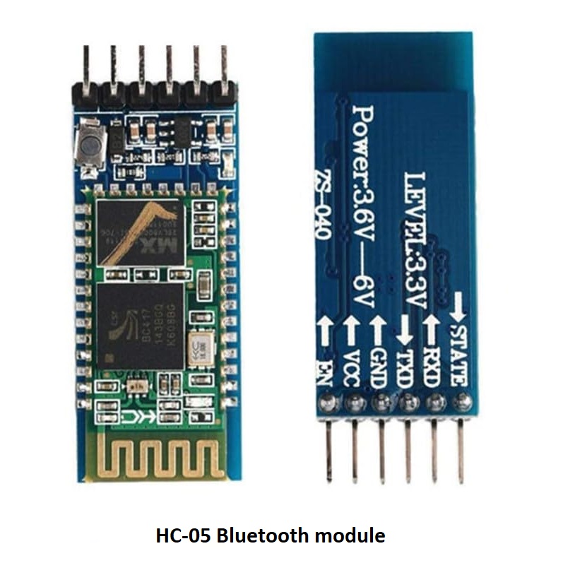 HC-05 Bluetooth Module with pin config.