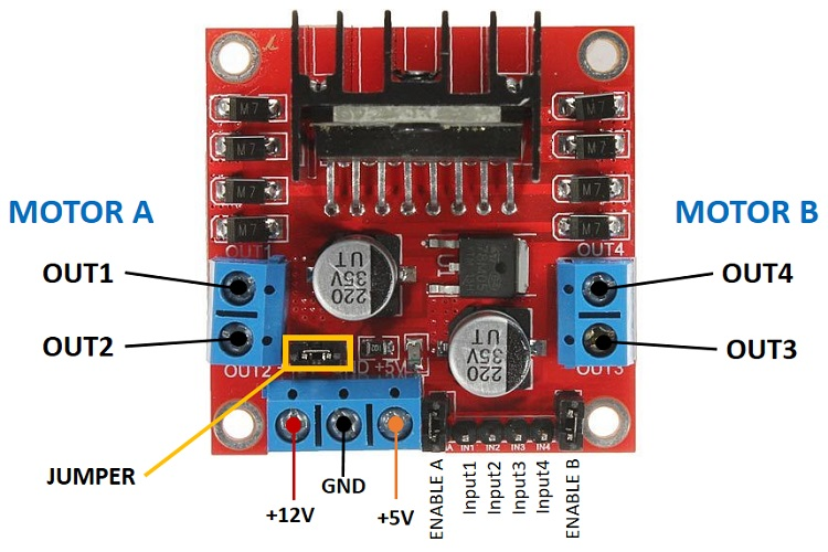 L298N Module Pinout